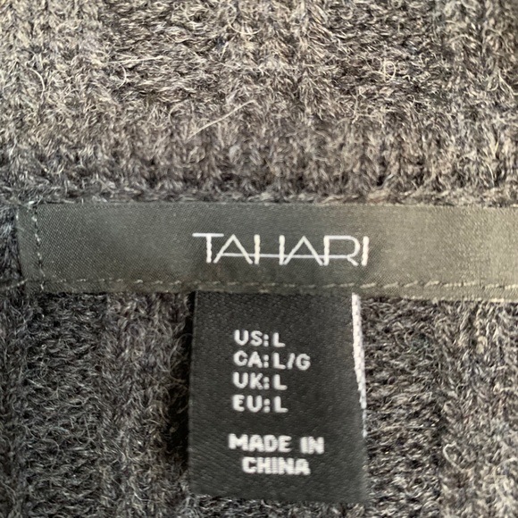 DARK GREY WOOL CARDIGAN - Picture 3 of 5